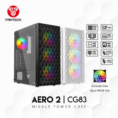 Fantech Aero 2 CG83 Middle Tower Case - CompuMe