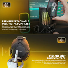 Fantech wireless microphone for audio recording