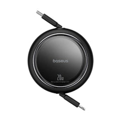 Baseus Free2Pull Retractable USB-C to Lightning Cable, 20W, 1m, Cluster Black - P10364501111-00