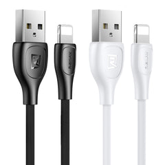 Remax Lesu Pro USB-A to Lightning Data Cable 2.1A, 1M — Black / White - RC-160I