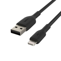 Belkin Boost Charge Braided USB-A to Lightning Cable 2m — Black - CAA002bt2MBK