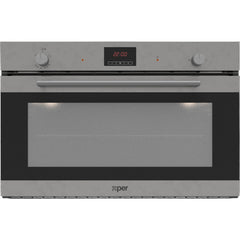 X-PER Built in Gas Oven, Digital Double Fan, 90Cm, Inox - FGG9VV042EXN.B0CC.XP