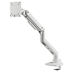 SilverStone ARM14 (White) Single Monitor Arm with Heavy - Duty Gas Spring Design & Versatile Adjustability
