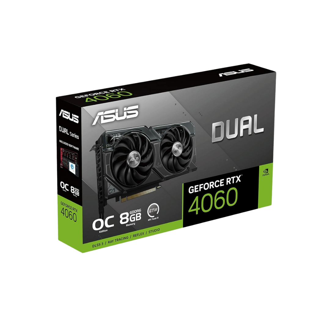 Asus Dual Geforce Rtx™ 4060 Oc Edition 8gb Gddr6 (pcie 4.0, 8gb Gddr6, Dlss 3,