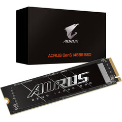 GIGABYTE AORUS 2TB Gen5 PCI-Express 5.0x4, NVMe 2.0 M.2 2280 Up to 14,500 MB/s Sequential Read & Up to 12,700 MB/s Sequential Write