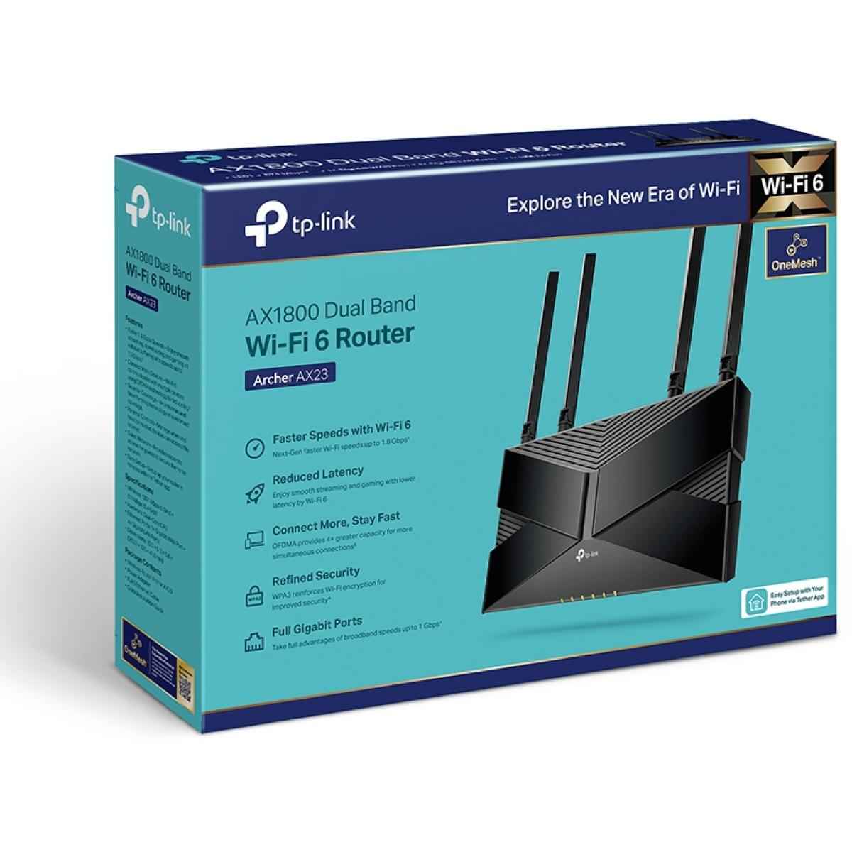 Tp Link Archer Ax23 Ax1800 Wifi 6 Smart Wifi Dual Band Gigabit Wireless Long Range Coverage