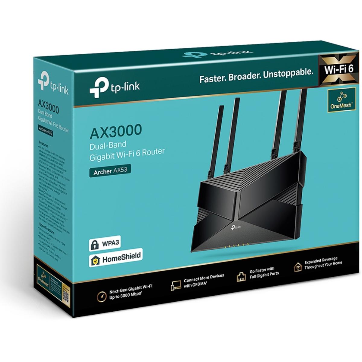 Tp Link Archer Ax53 Wi Fi 6 Ax3000 Mbps Gigabit Dual Band Onemesh™ Dual Core Compatible With Alexa Tp Link Archer Ax53 Wi Fi 6 Ax3000 Mbps Gigabit Dual Band Onemesh™ Dual Core Compatible With Alexa
