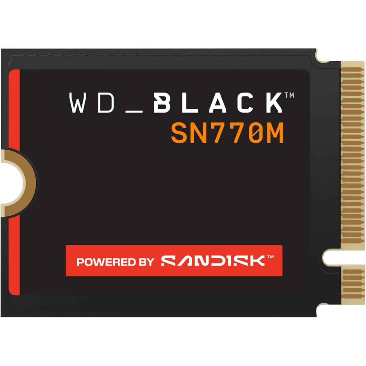Wd_black 2tb Sn770m M.2 2230 Nvme Ssd For Handheld Gaming Devices And Compatible Laptops. Speeds Up To 5,150mb/s, Tlc 3d Nand, Great For Asus Rog Ally, Steam Deck And Microsoft Surface