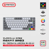 Fantech MK915 75% Low Profile Wireless Mechanical Keyboard (SUPER MAXFIT AIR83) (Brown Switch) - CompuMe