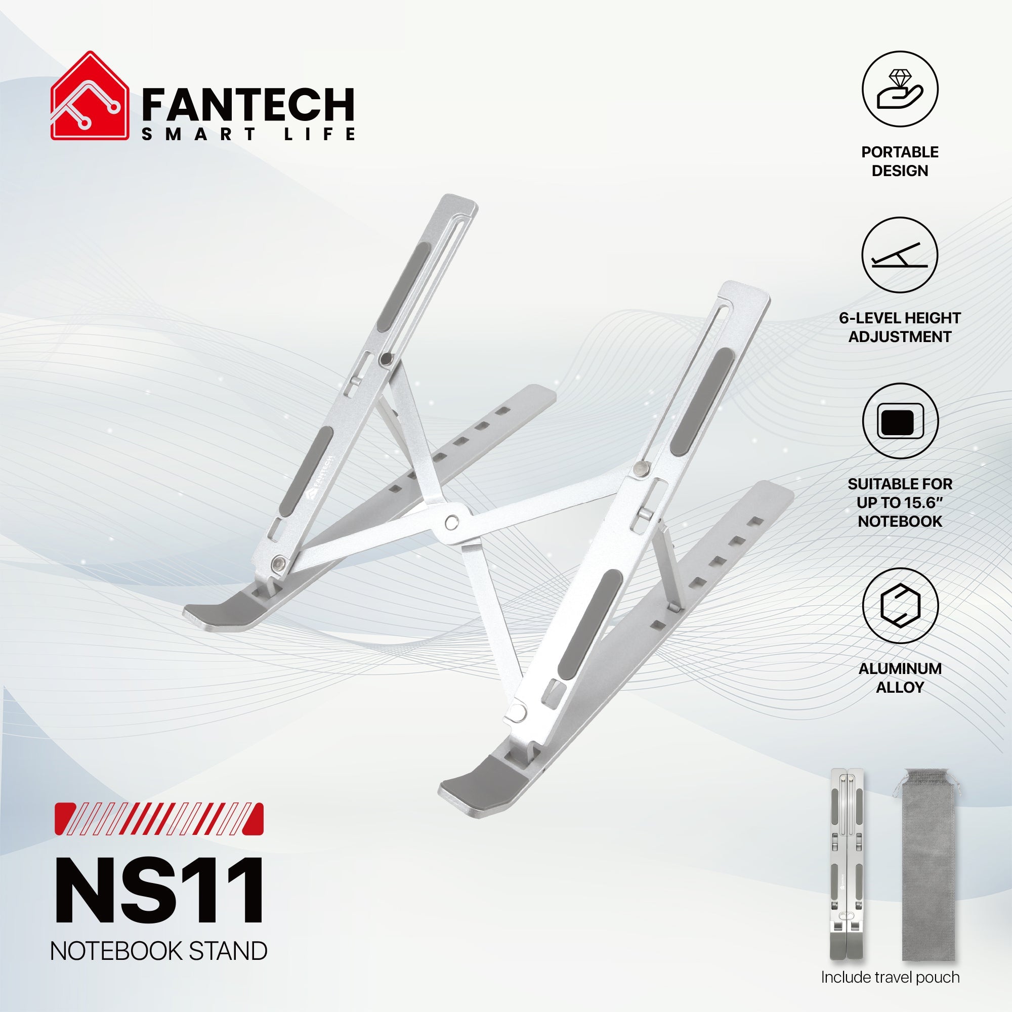 FANTECH NS11 LAPTOP STAND - CompuMe