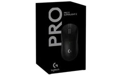 Logitech NEW G PRO X SUPERLIGHT 2 LIGHTSPEED Wireless 4K Polling Lightweight LIGHTFORCE Hybrid Switches HERO 2 Sensor 32,000 DPI USB-C Charging, PC & Mac , Black