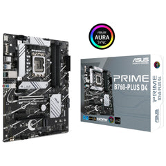 Asus Prime B760 Plus D4 Intel (14th And 13th Gen) Atx Pcie 5.0 3xpcie 4.0 M.2 Ddr4 2.5gb Lan Usb 3.2 Gen 1 Type C,thunderbolt (usb4®)