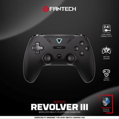 FANTECH Revolver III WGP12S - Wireless Multi-Platform Gamepad - BLACK