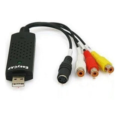 EASYCAP USB 2.0 VIDEO CAPTURE WITH AUDIO RCA, S-VIDEO ADAPTER