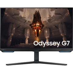 Samsung 28” Odyssey G7 Smart G70b Series 4k Ips 144hz 1ms Hdr 400 Hdmi 2.1 G Sync & Freesync W/ Ajdustable Stand & Speakers - CompuMe