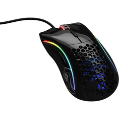 Glorious Model D 69g Superlight Honeycomb Mouse Rgb Usb Mouse Glossy Black - CompuMe