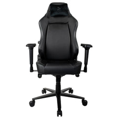 Arozzi Primo Premium PU Leather Gaming Chair Office Chair with Recliner Swivel Tilt Rocker Adjustable Height 4D Armrests Neck Pillow and Built-in Lumbar Adjustment - Black