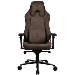Arozzi Vernazza Supersoft Upholstery Material Has A Unique Velvety Texture That Is Fluid Repellant & Breathable Memory Foam Lumbar Support 4d Armrest Brown - CompuMe