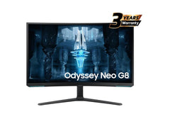 Samsung Odyssey Neo G8 32" 4K UHD Curved HDMI 2.1 Monitor, VA Quantum Matrix Mini-Led, 240Hz, 1ms(GTG), HDR 2000, 99% sRGB, FreeSync w/ Core Sync & Ergonomic Stand