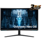 Samsung Odyssey Neo G8 32" 4K UHD Curved HDMI 2.1 Monitor, VA Quantum Matrix Mini-Led, 240Hz, 1ms(GTG), HDR 2000, 99% sRGB, FreeSync w/ Core Sync & Ergonomic Stand | LS32BG850NMXUE | - CompuMe