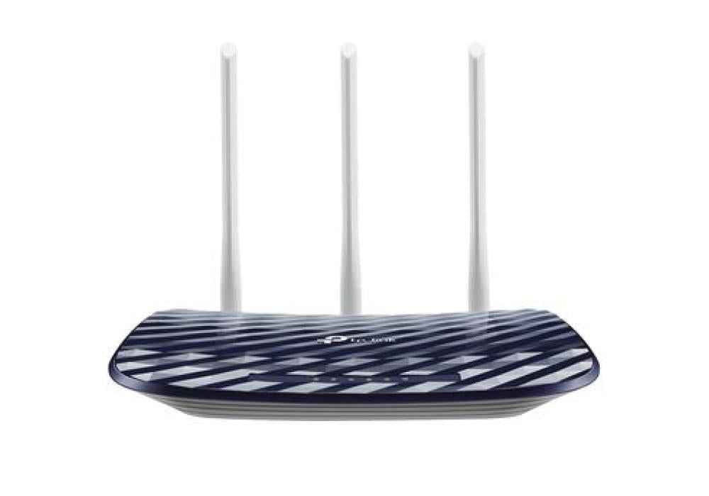 TP-Link AC750 Dual Band Wireless Cable Router, 4 10/100 LAN + 10/100 WAN Ports, Support Guest Network and Parental Control, 750Mbps Speed Wi-Fi, 3 Antennas (Archer C20) Blue, 2.4 GHz
