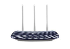 TP-Link AC750 Dual Band Wireless Cable Router, 4 10/100 LAN + 10/100 WAN Ports, Support Guest Network and Parental Control, 750Mbps Speed Wi-Fi, 3 Antennas (Archer C20) Blue, 2.4 GHz