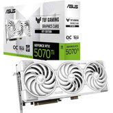 Asus Tuf Gaming Geforce Rtx ™ 5070 Ti 16gb Gddr7 Btf White Oc Edition Gaming Graphics Card (pcie® 5.0, Hdmi®/dp 2.1, 3.125 Slot, Military Grade Components, With A Detachable Gc Hpwr Adapter)