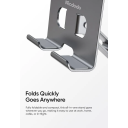Mcdodo TB-692 - 360° Rotation Magnetic Desk Phone Stand, Foldable All‑Metal Design, Secure Magnetic Grip - 18 Months Warranty