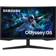 Samsung 27" Odyssey G5 (2023) G55c 2k Hdr10 165hz 1ms 1000r Curved Amd Freesync Black - CompuMe