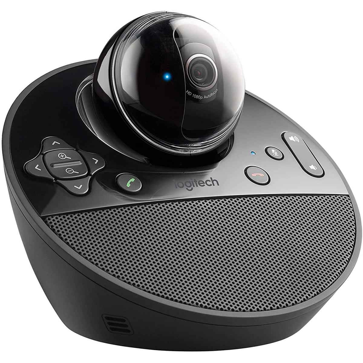 Logitech Bcc950 Conference Cam, 1080p Hd Up To 30fps Camera, Uvc H.264, Auto Focus, Camera Height Extender, Omni Direional Mic, Built In Full Duplex Speakerphone, Black