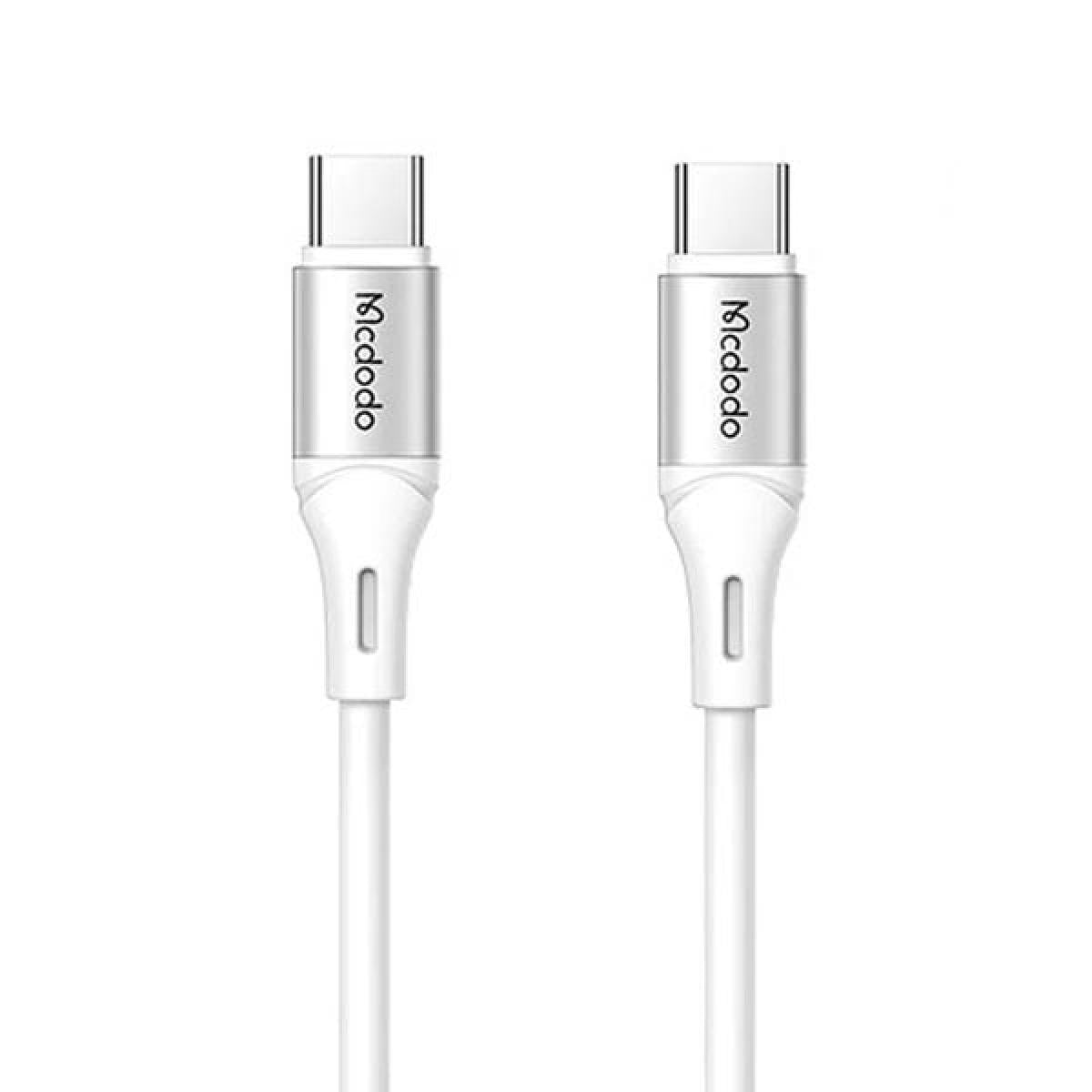 Mcdodo Ca 2211 Type C To Type C 65w 3a Fast Data Charging Cable 1.2m White - CompuMe
