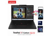 Lenovo ThinkPad X1 Carbon Gen 14 Aura Edition Laptop - Intel Core Ultra 7 355, Up to 49 TOPS, 32GB LPDDR5X, 1TB PCIe 4.0 SSD, 14″ FHD IPS Touch, Wi‑Fi 7, Copilot+ PC, Windows 11 Pro, 3 Years Warranty