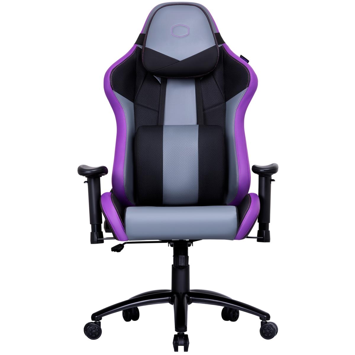 Cooler Master Caliber R3 Gaming Chair (Purple), Steel Frame, Ultra Comfortable Memory Foam & PU, 2D Armrest, Up To 180° Recline & 150KG Max Weight Load | CMI-GCR3-PR | - CompuMe