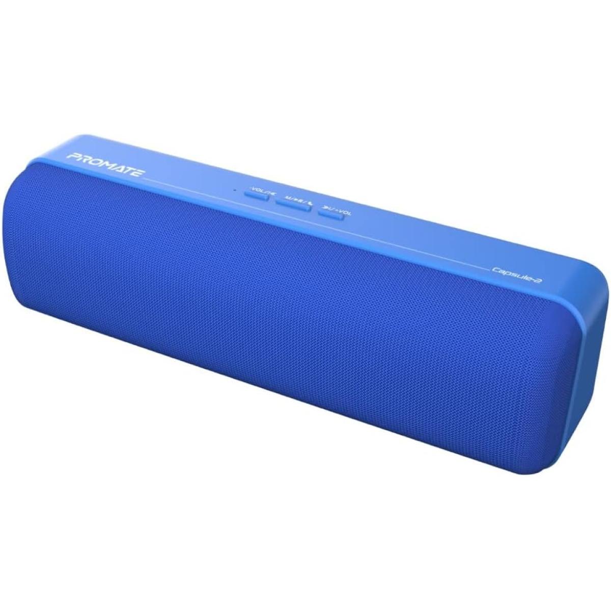 Promate Capsule 2 Bluetooth Portable Speaker Hd 6w True Bluetooth 5.0 Long Playtime Usb Media Port Micro Sd Card & 3.5mm Port Blue Promate Capsule 2 Bluetooth Portable Speaker Hd 6w True Bluetooth 5.0 Long Playtime Usb Media Port Micro Sd Card & 3.5mm Port Blue