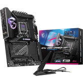 MSI MPG Z890 Carbon Wi-Fi LGA 1851 ATX Motherboard, Intel Z890 Chipset, 4x DDR5 UDIMM Slots, Up to 256GB Max Memory, Wi-Fi 7 & BT 5.4, 3x PCI-e x16 Slots, 5x M.2 Slots
