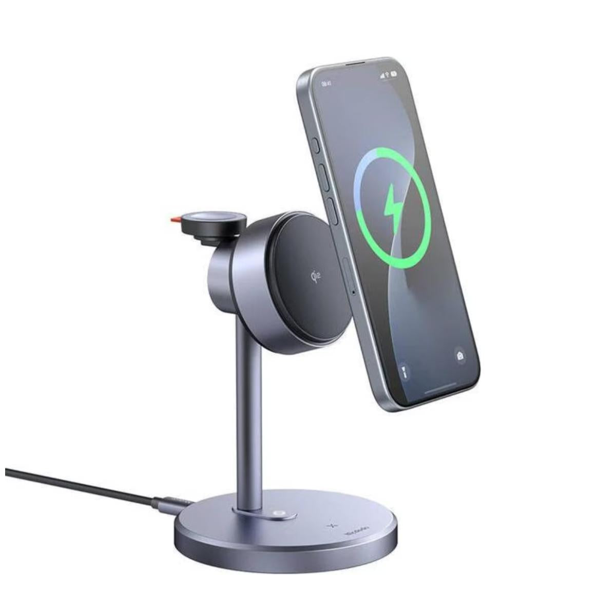 Mcdodo Ch 2462 3 In 1 Qi2 Magq Magnetic Wireless Charging Station Stand 15w + 33w + 5w Mains Charger - CompuMe Mcdodo Ch 2462 3 In 1 Qi2 Magq Magnetic Wireless Charging Station Stand 15w + 33w + 5w Mains Charger - CompuMe