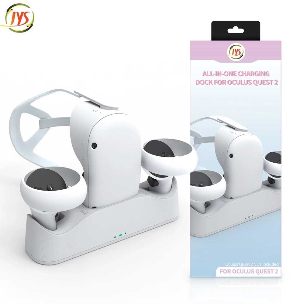 Jys Charging Station and Display Stand for Oculus Quest 2 Jys - OC003 with vr accessories