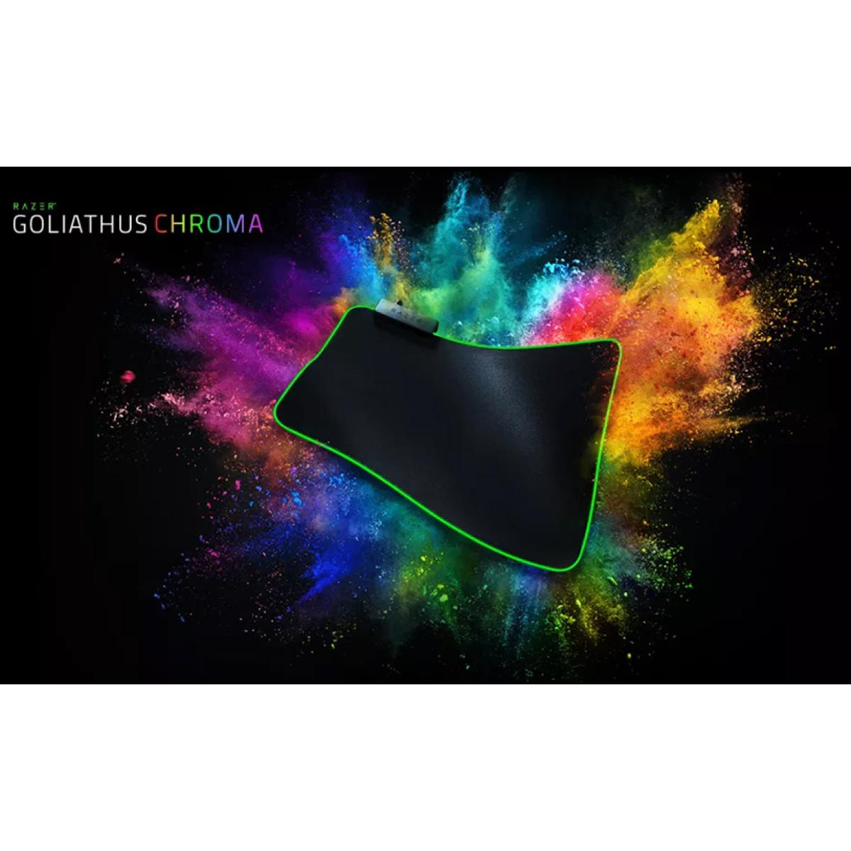Razer Goliathus Chroma Soft Gaming Mouse Mat With Micro Textured Cloth Surface Optimized For All Sensitivity Settings And Sensors Rgb Chroma - CompuMe