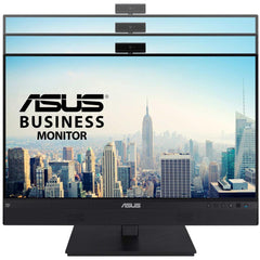 Asus Be24ecsnk 24” Ips Full Hd Video Conferencing Adjustable 2mp Webcam Ai Noise Canceling Mic, Speakers & Height Adjustable & Usb C Docking & Rj45 - CompuMe