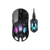 GravaStar Mercury X Wireless Gaming Mouse – 32,000 DPI PAW 3950 Sensor, 1000Hz Polling Rate, Only 49g, Magnesium Alloy Hollow Frame, RGB Lighting, 5 Programmable Buttons