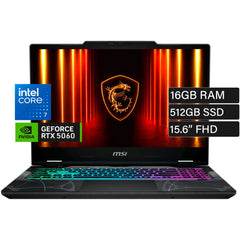 MSI Cyborg 15 (2025) B2RWFKG NEW Intel Core 7 240H 10-Cores w/ Nvidia RTX 5060 8GB DDR7 & IPS 144Hz Display - Translucent Black