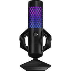 Asus Rog Carnyx Professional Cardioid Condenser Gaming Microphone, 192 Khz / 24 Bit Sampling Rate, High Pass Filter & Built In Pop Filter, Touch Mute, Aurasync Rgb Lighting, Black