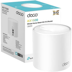 TP-Link Deco X10 Whole Home Mesh WiFi 6 System AX 1500Mbps AI-Driven, Coverage up to 2100ft², WiFi Extender Booster, Gaming & 4K, Easy Setup, Alexa & Google home (1Pack)