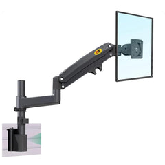 NB North Bayou D21 22"-35" Gas-Strut Partition Rail Mount 360° Rotation ±180° Swivel TV Bracket