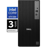 Dell Pro Tower Q1250 (2025) 14gen Intel Core I7 14700 20 Cores Tower High Performance Desktop & 3 Years Warranty Black