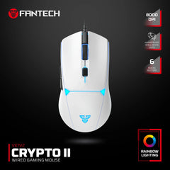 FANTECH CRYPTO II VX7V2 Wired Gaming Mouse White
