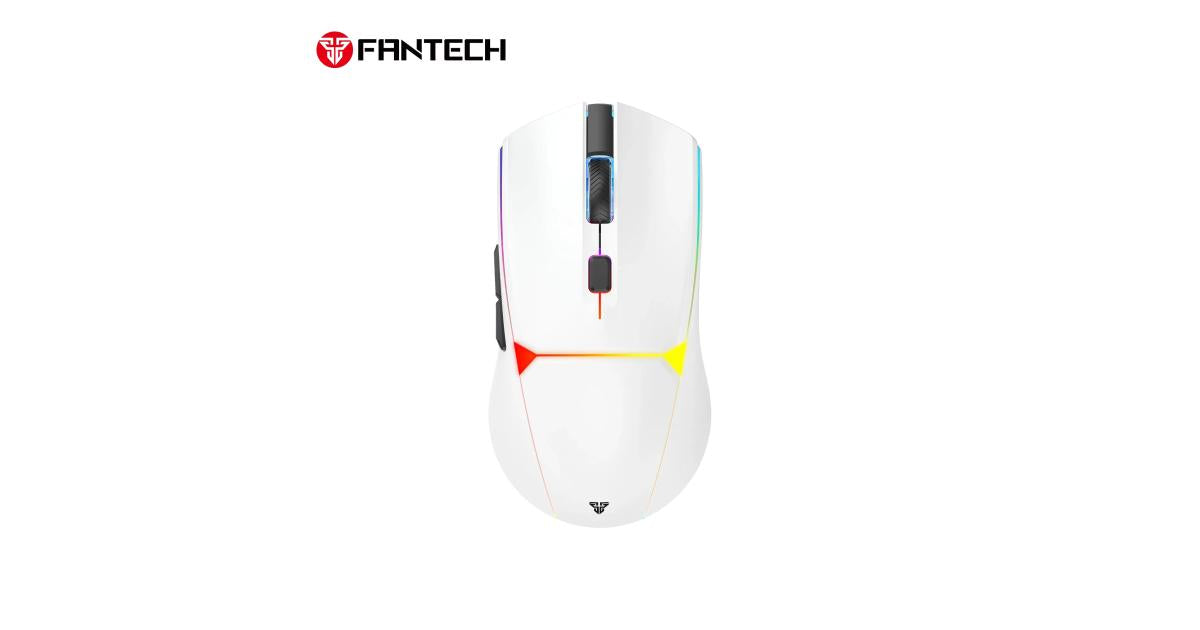 FANTECH WG7V2 CRYPTO II Wireless Gaming Mouse - White, Switch Lifetime: 20 Million Clicks Sensor: Optical Gaming Sensor DPI (Max): 12000 DPI-White
