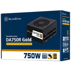 SilverStone DA750R Gold 750W (ATX 3.1) PCIE 5.1 (12V-2x6) 80 Plus Gold Full Modular - High Performance Power Supply | SST-DA750R-GMA (Black) |