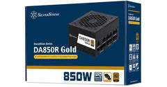 SilverStone DA850R Gold 850W (ATX 3.1) PCIE 5.1 (12V-2x6) 80 Plus Gold Full Modular - High Performance Power Supply