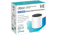 TP-Link Deco X55 AX3000 WiFi 6 Mesh System Covers up to 2500 Sq.Ft. Replaces Wireless Router & Extender 3 Gigabit Ports Per Unit Supports Ethernet Backhaul (1-pack)